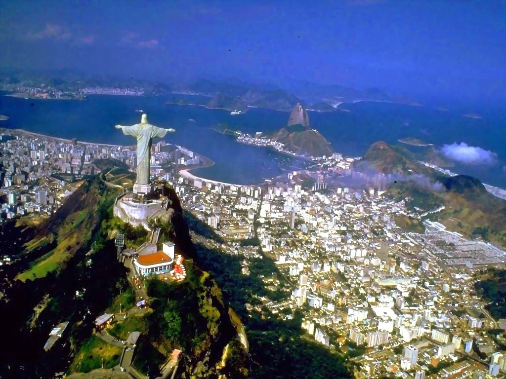 visão aérea do rio de janeiro para wallpaper de pc