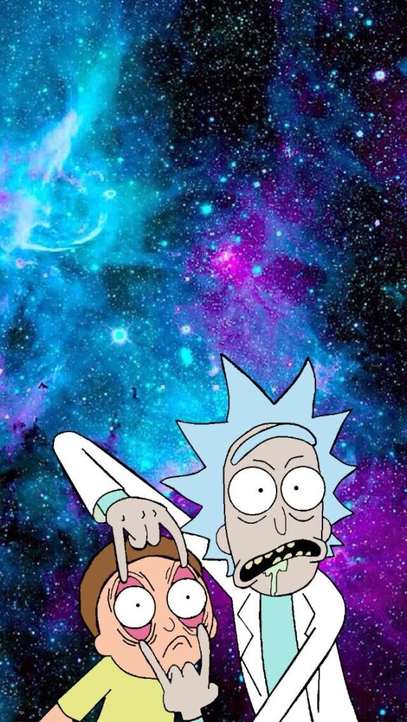 papel e parede de celular do desenho rick and morty