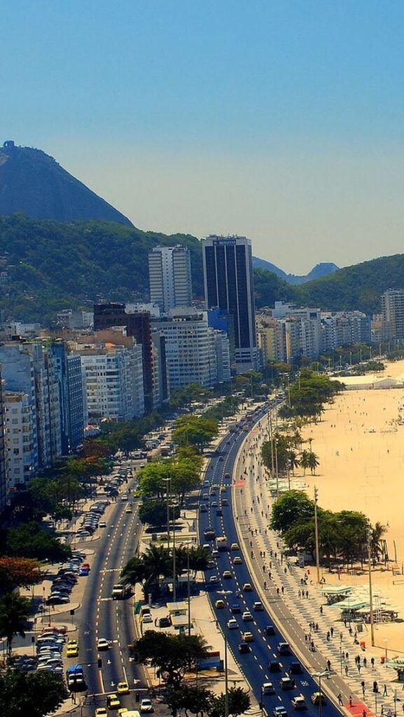 lindo papel de parede para celular praia rio de janeiro