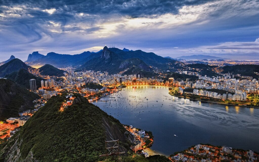 contemple essa linda vista do rio de janeiro quando olhar para esse papel de parede para pc