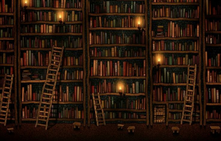 wallpaper para pc de biblioteca cheias de livros para amantes de leitura