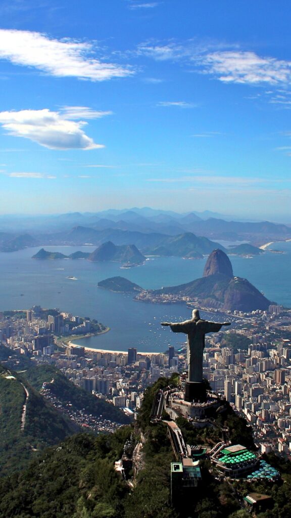 papel de parede para celular com uma vista maravilhosa do rio de janeiro