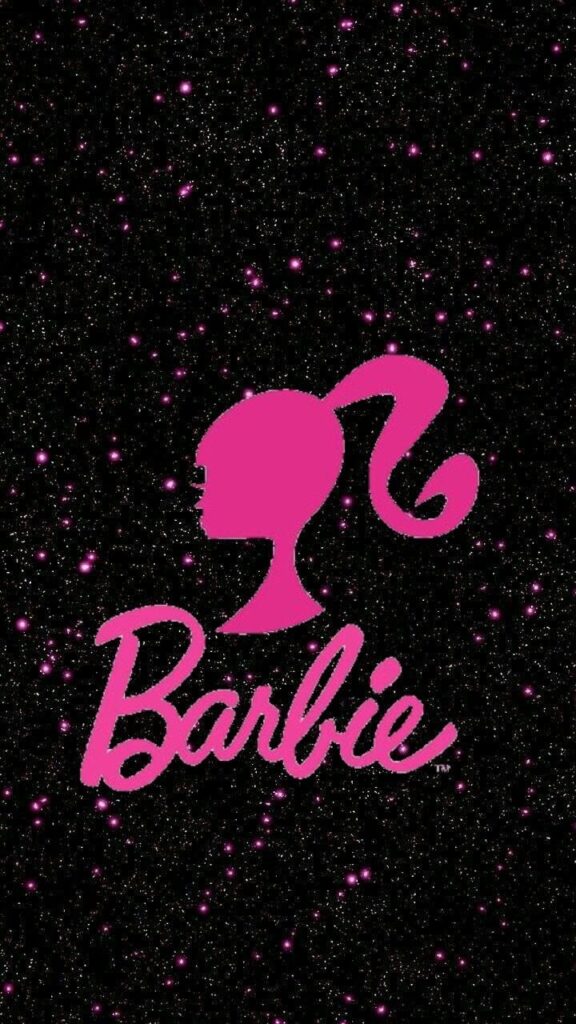 wallpaper preto e rosa da barbie para celular