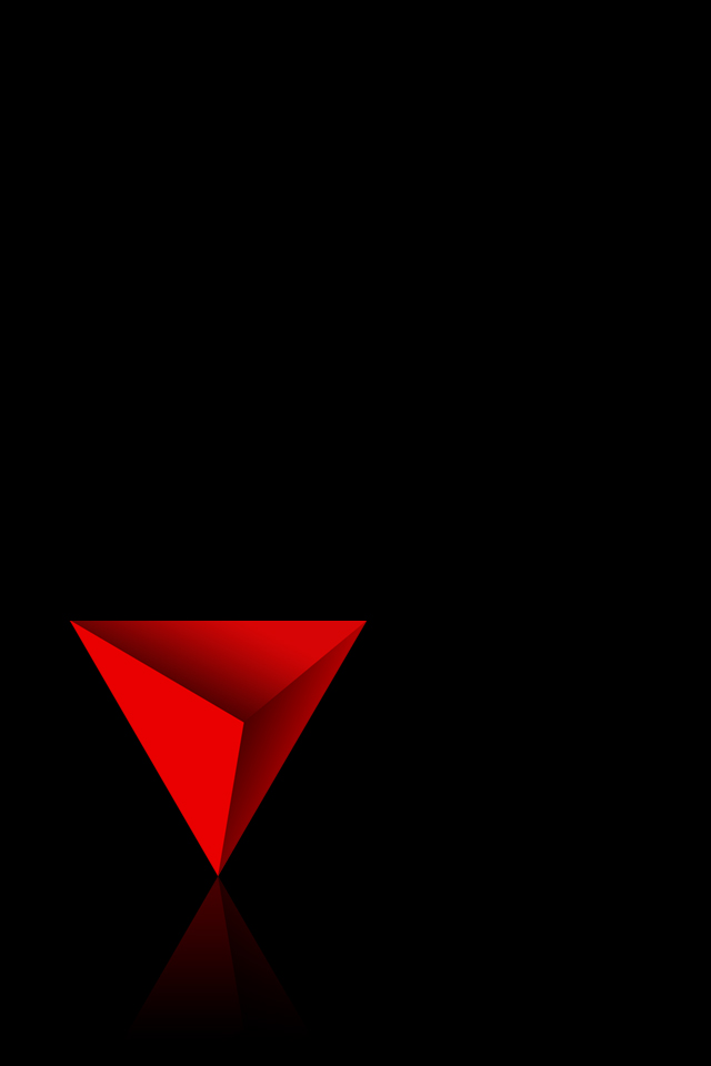 pirâmide vermelho no fundo preto wallpaper de celular 