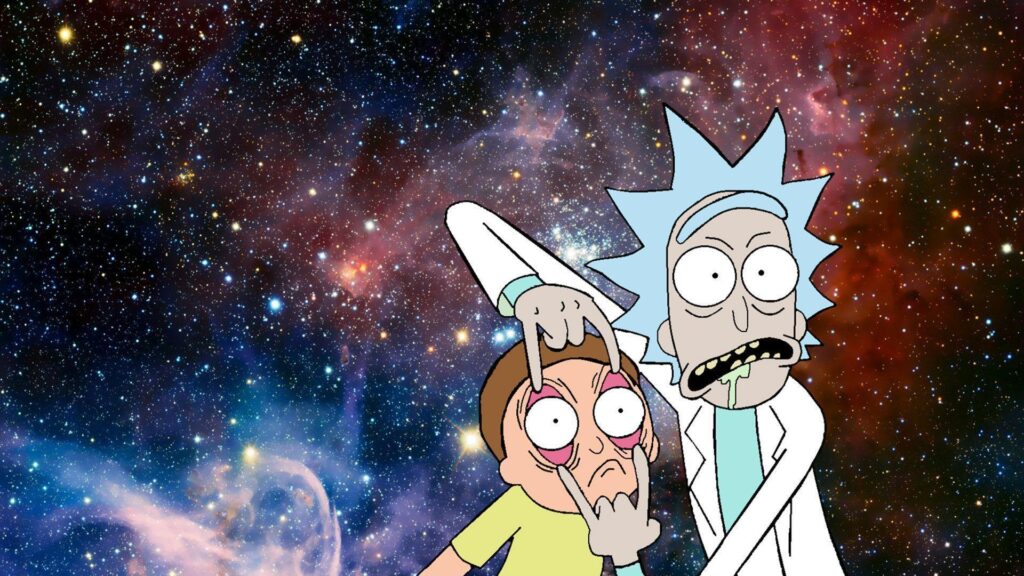 universo de rick and morty nesse wallpaper para pc