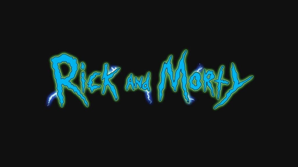 logo rick and morty para wallpaper de pc