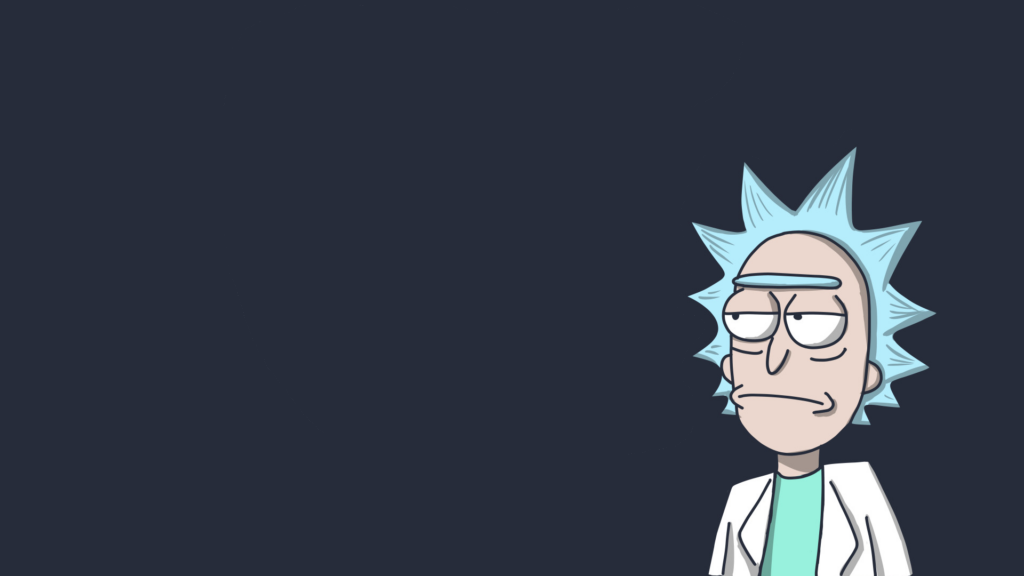 wallpaper para pc com personagem de rick and morty