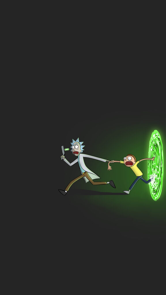 fundo de tela para celular de rick and morty