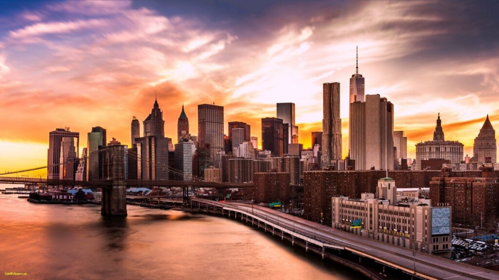 wallpaper de nova york em um fim de tarde para pc