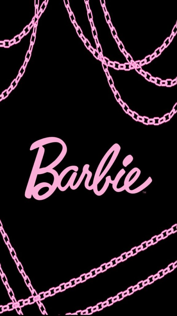 lindo wallpaper para celular da logo da barbie