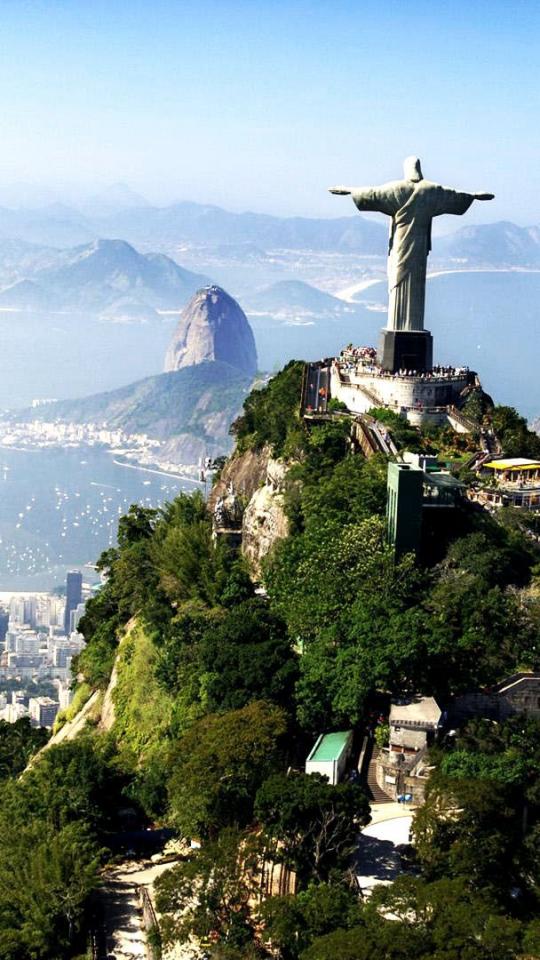 papel de parede para celular de uma linda vista do rio de janeiro