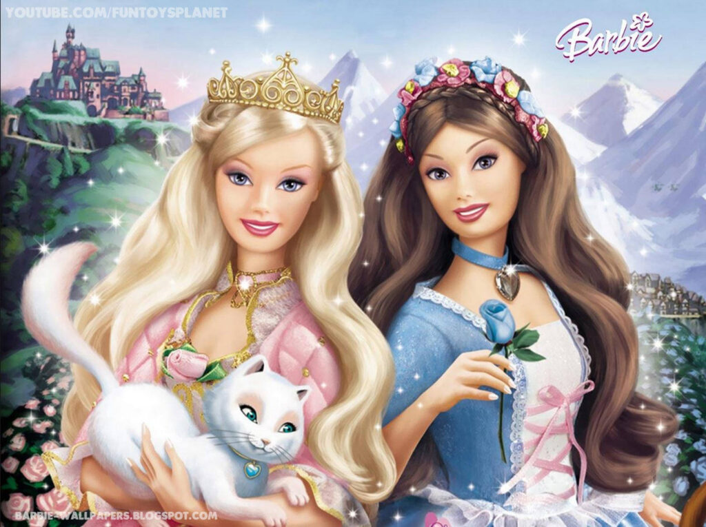 barbie a princesa e a plebeia para wallpaper de celular