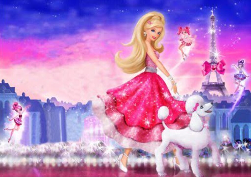 veja a barbie moda e magia nesse lindo wallpaper para pc