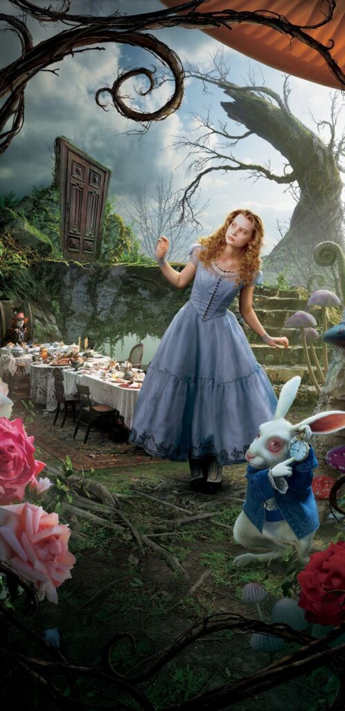 fundo de tela para celular de alice no pais das maravilhas