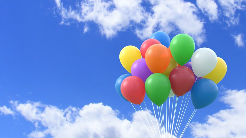 lindos balões coloridos de balões para pc