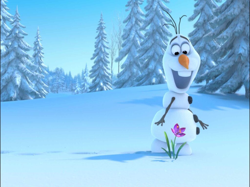 Olaf de Frozen nesse wallpaper de pc