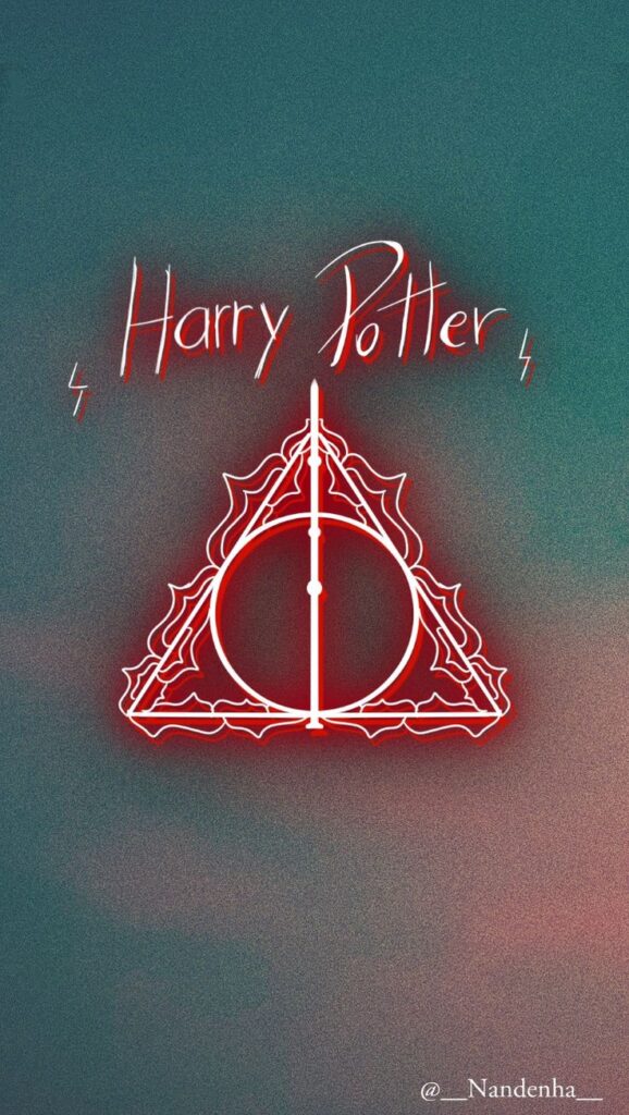 wallpaper paar celular de relíquias da morte de harry potter