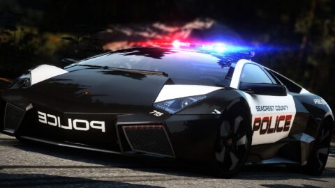 carro de policia Lamborghini para wallpaper de pc
