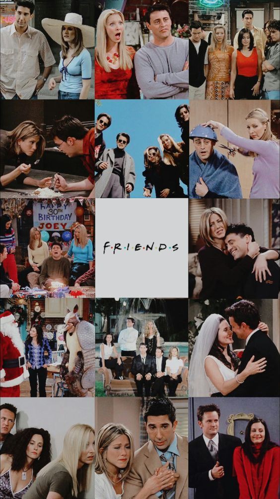 moodboard de friends para wallpaper e celular 