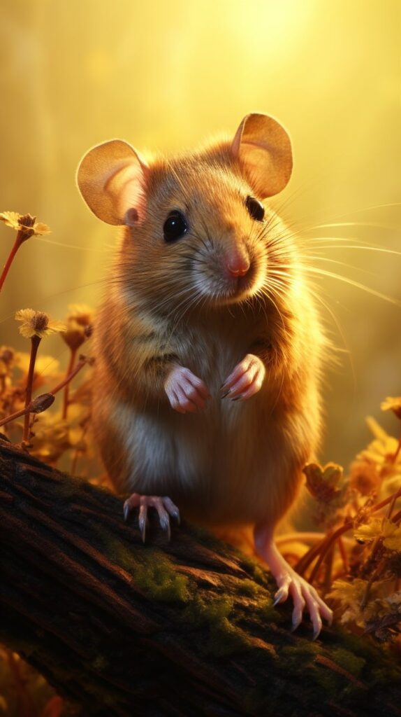 imagem fofa para celular de um pequeno ratinho