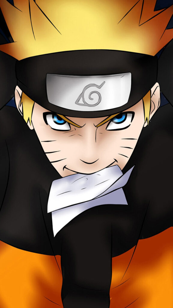 papel de parede para celular do naruto com um olhar desafiador