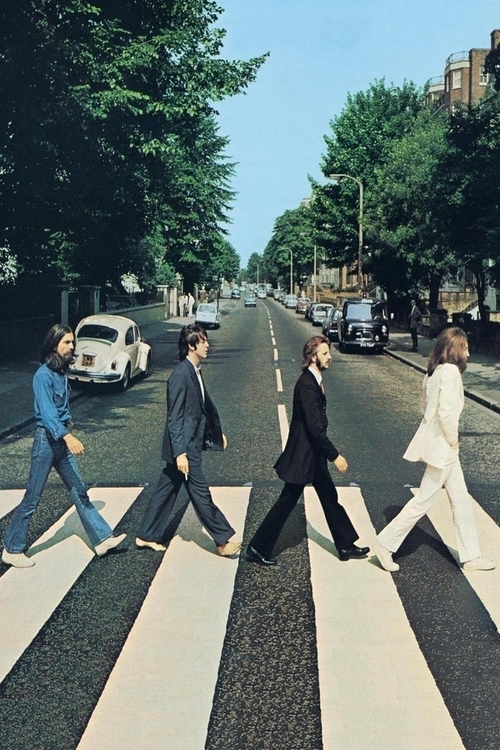 icônica imagem dos Beatles para fundo de tela de celular