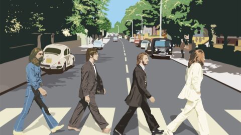 icônica imagem dos Beatles para wallpaper de pc