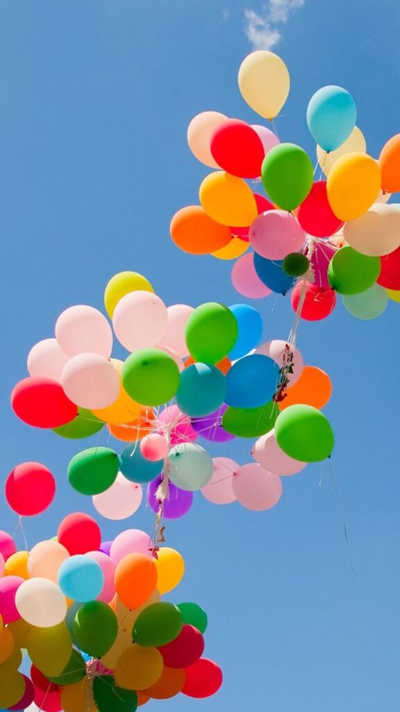papel de parede para celular de balões coloridos