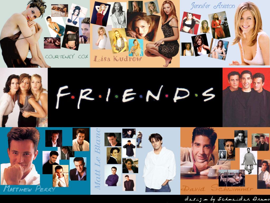 lindo moodboard de friends para wallpaper de pc