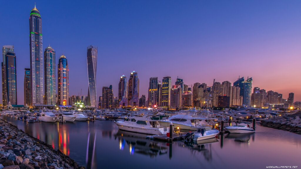 encantadora cidade de Dubai nesse wallpaper de pc