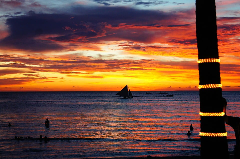 fundo de tela para pc de por do sol na praia