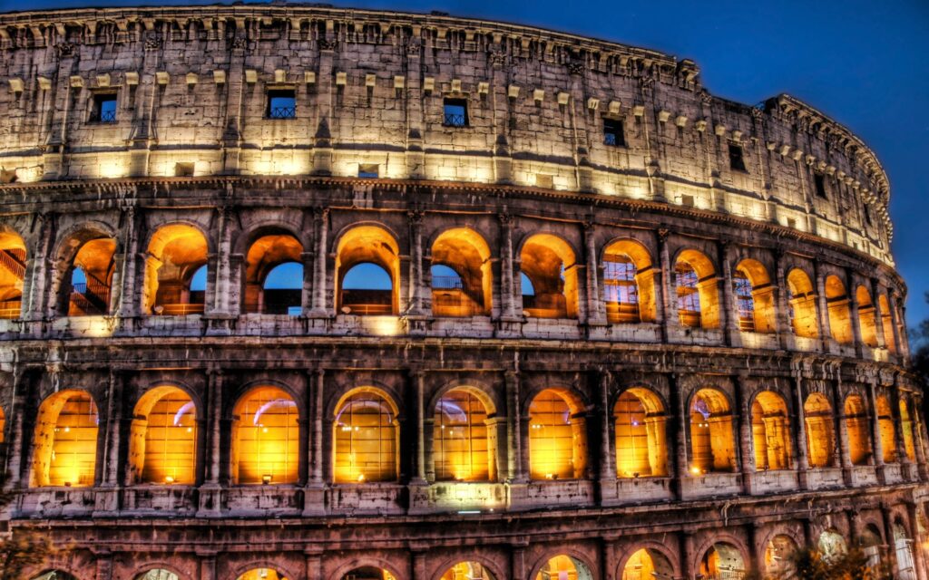 coliseu em Roma, Itália, nesse wallpaper para pc