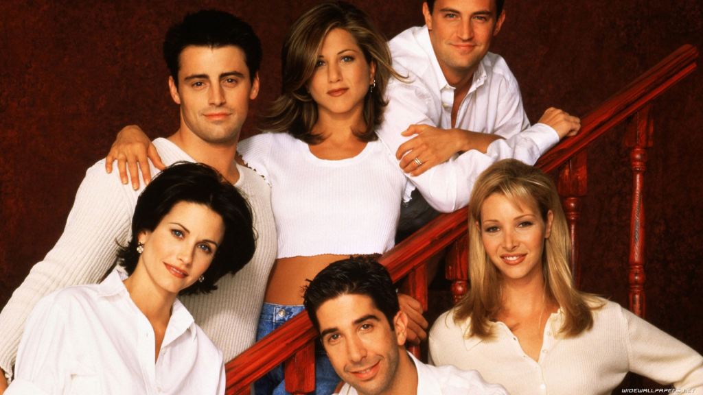 elenco principal de friends juntos nesse wallpaper para pc