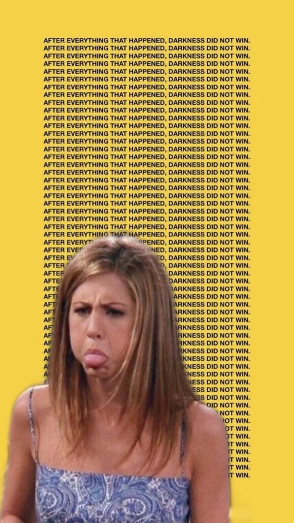 wallpaper engraçado de Rachel de friends para celular