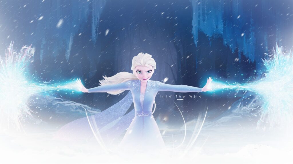 imagem de fundo de tela para pc com Elsa do Frozen em destaque