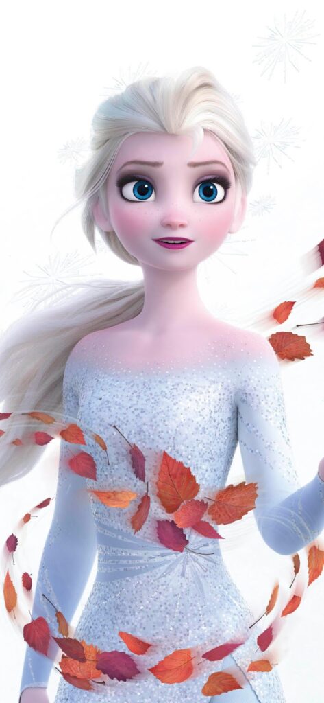 papel de parede para celular de Elsa em Frozen 2