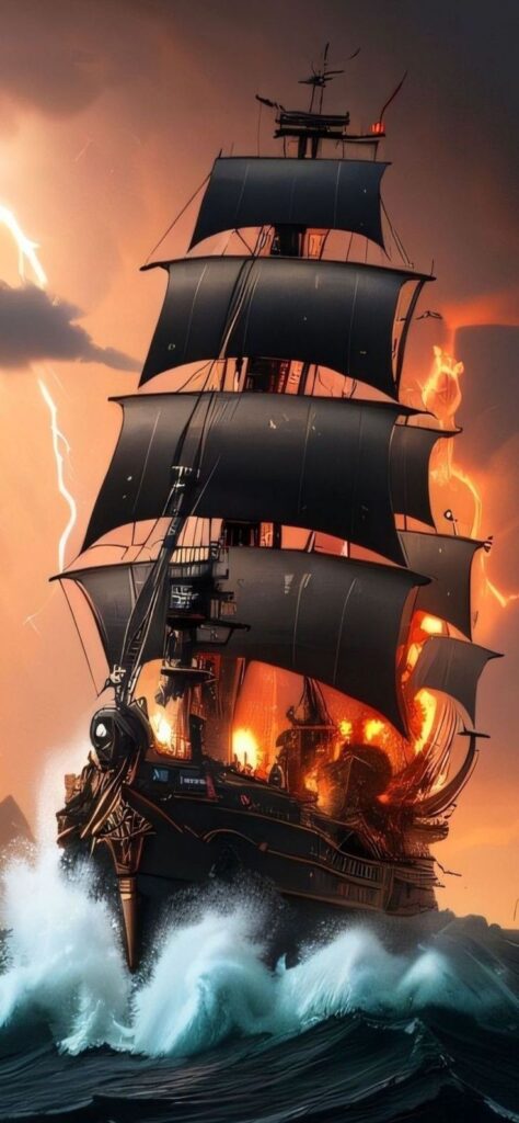 wallpaper de barco pirata para celular