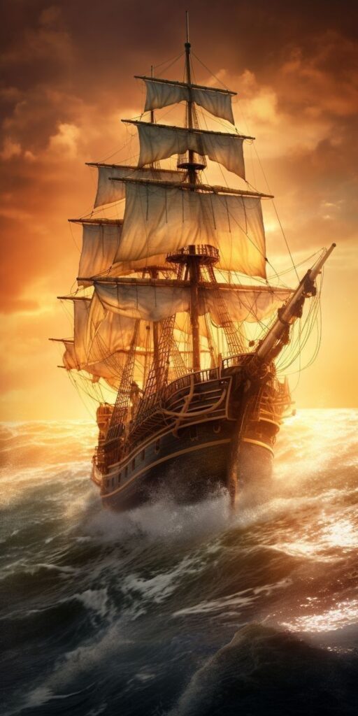 incrível fundo de tela para celular de barco pirata