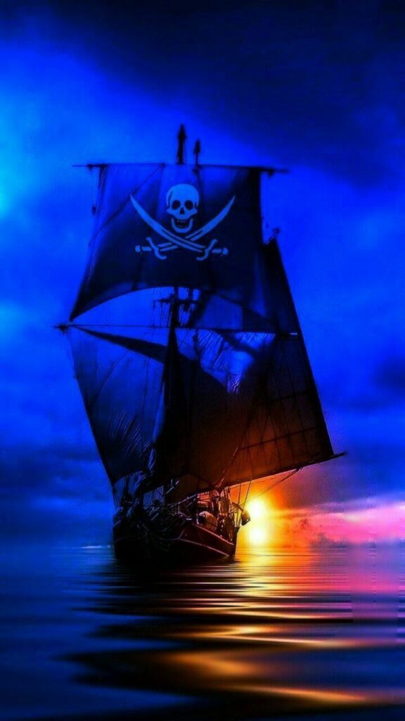 fundo de tela para celular de barco pirata