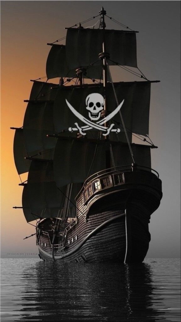 fundo de tela de barco pirata para celular