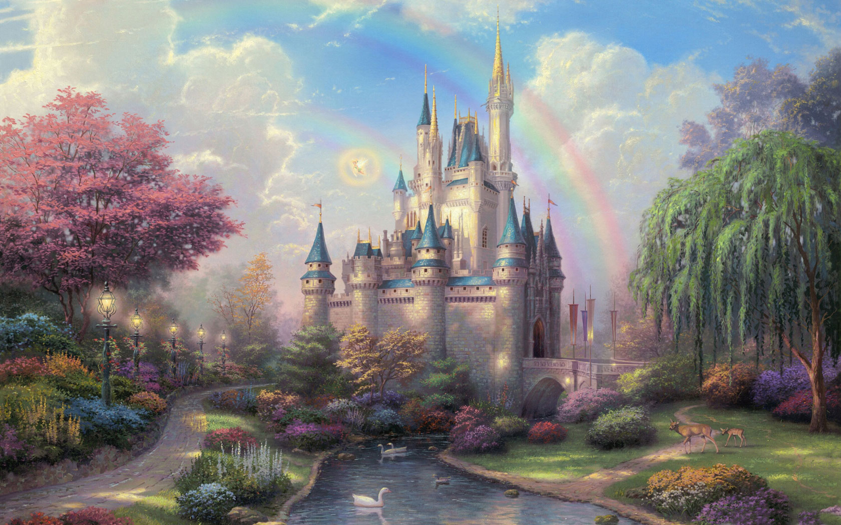 incrível fundo de tela de castelo da Disney para pc