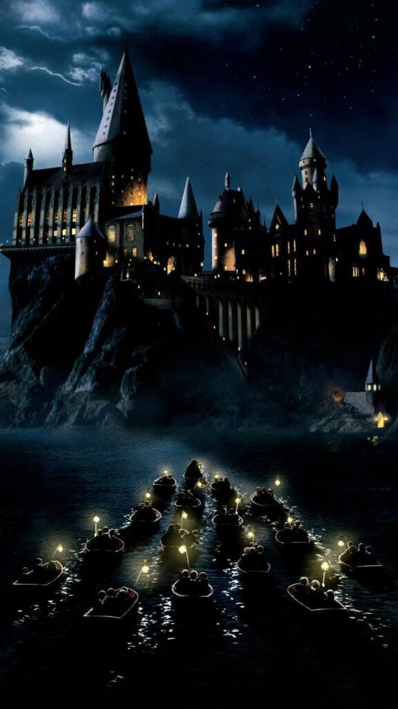 lindo wallpaper para celular de Hogwarts 