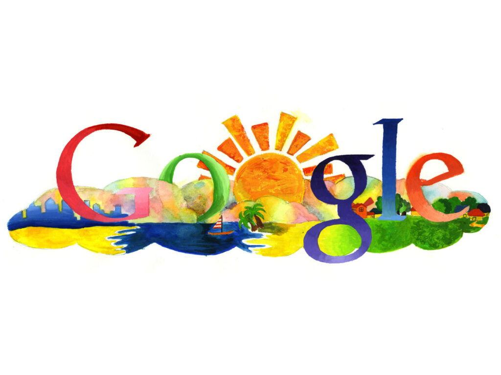 encantador wallpaper colorido do google para pc
