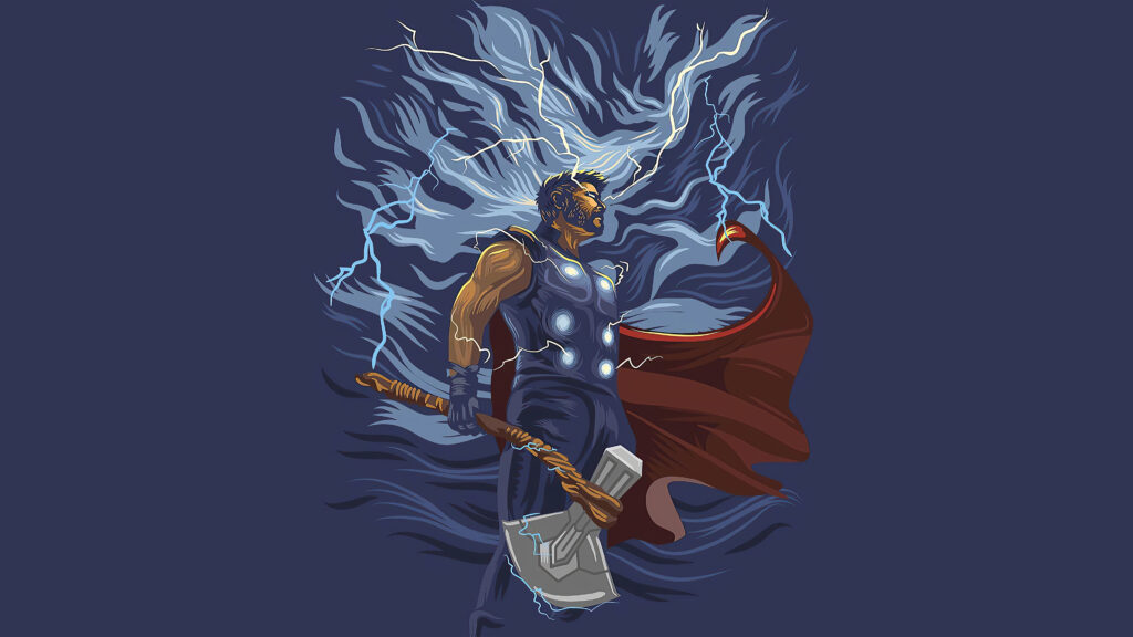 wallpaper 4k minimalista de Thor