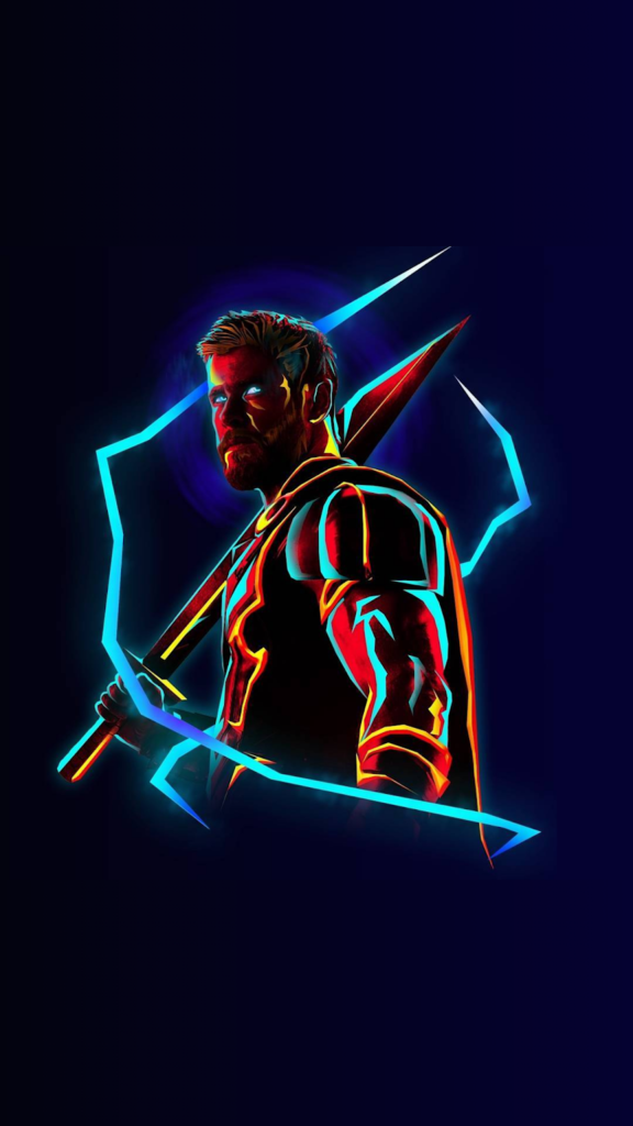 wallpaper 4k para celular de thor olhando com olhar vingativo