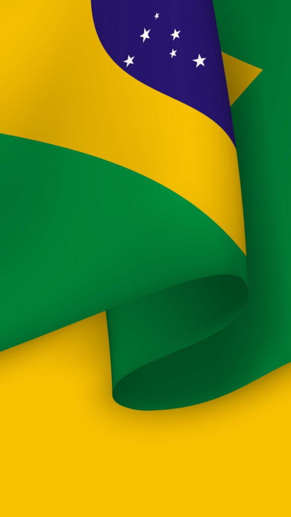 Imagem 4k da Bandeira do Brasil para Papel de Parede de Celular