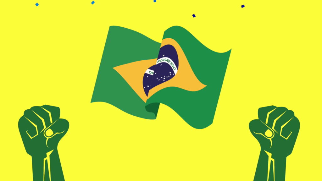 PC Background Bandeira do Brasil em 4k
