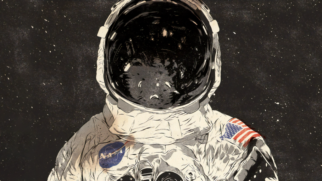 Wallpaper de alta definição de astronauta para PC