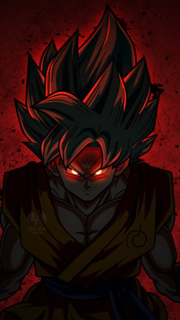 Goku Super Saiyan 4K phone background